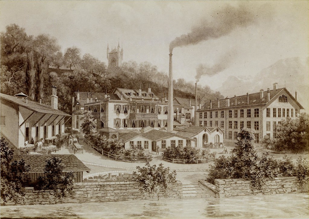Nestlé factory, Vevey/ CH, ca. 1890